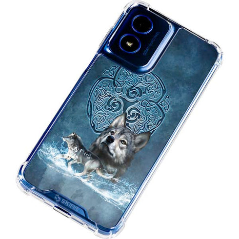 Celtic Wolf by Brigid Ashwood Moto G 5G (2024) Clear Case